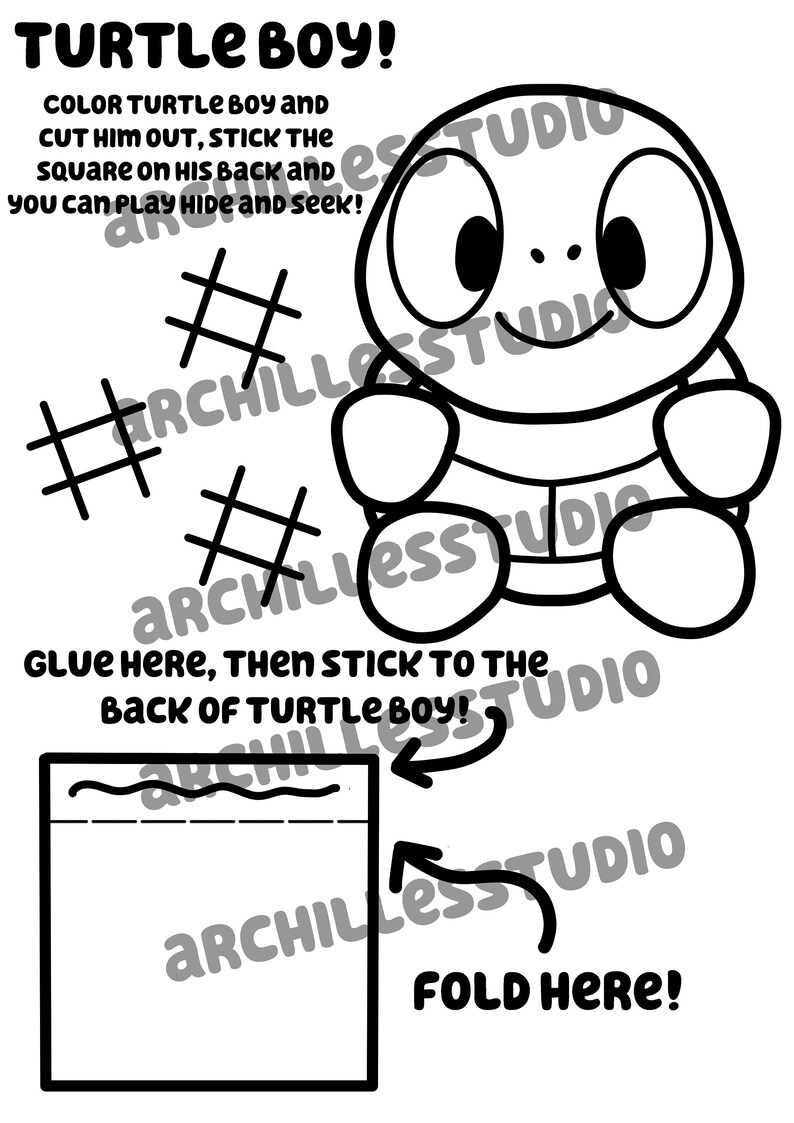 Bluey Printable Activity Turtleboy Hide and Seek - Etsy