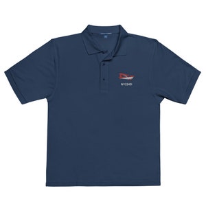 CITABRIA Custom N Number embroidered Aviation Men&#39;s Premium Polo