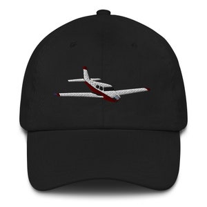 Everyday cap - embroidered Piper Comanche Customizable N Number Pilot hat  aviation