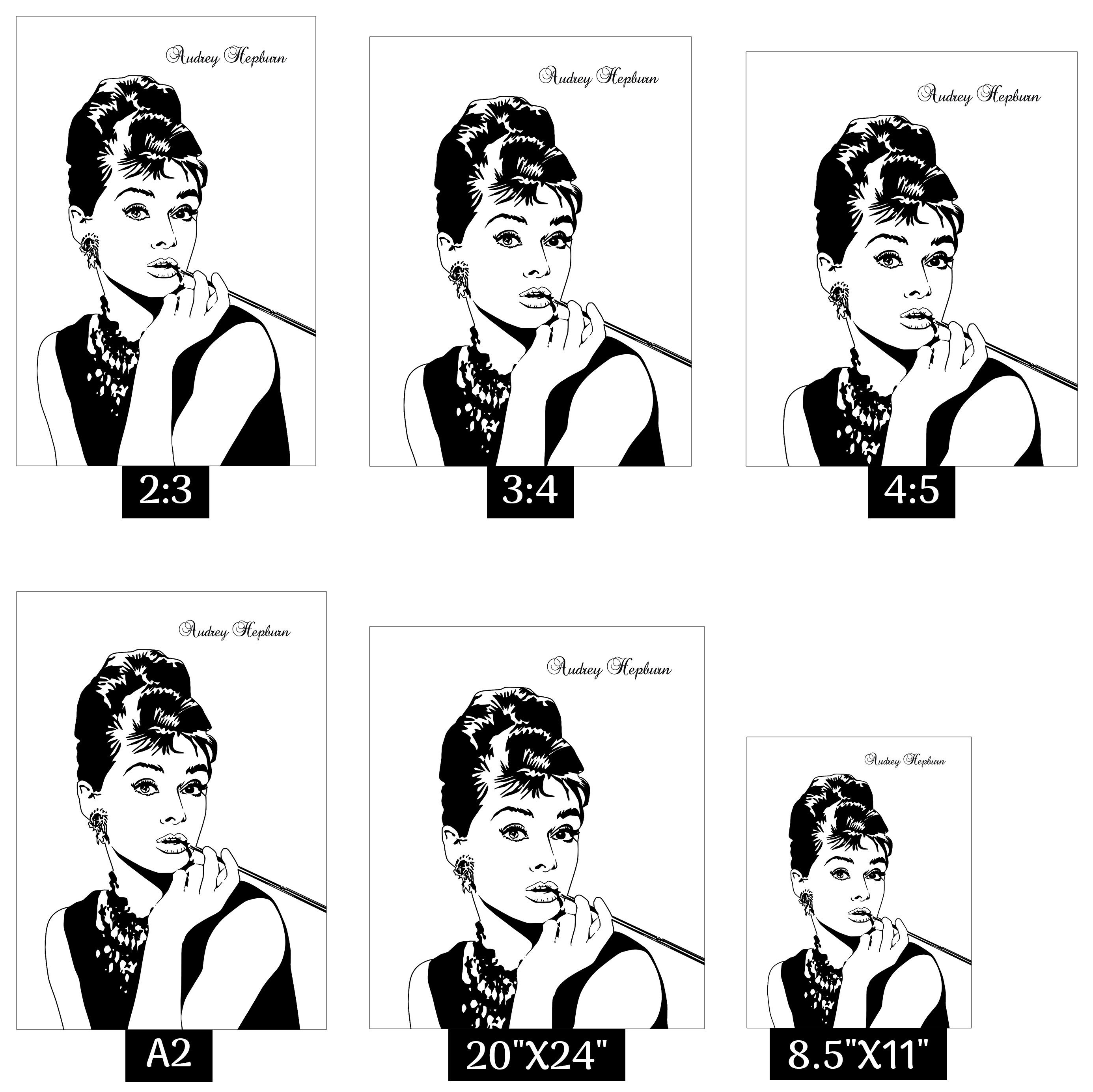 Audrey Hepburn Digital Download Positive, Motivational Saying, Quotes ...