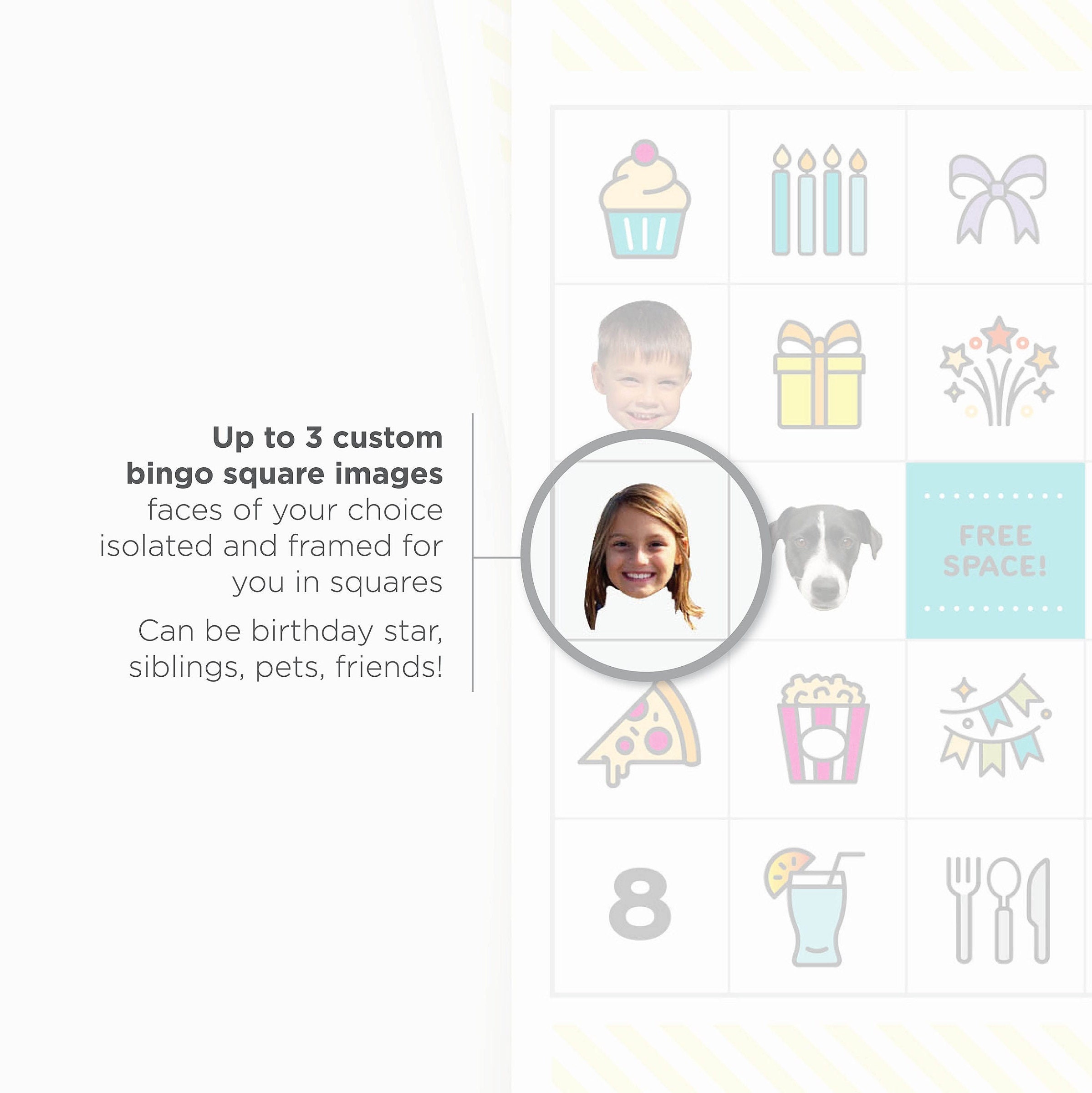 Personalized Bingo Cards 30 Unique Cards Custom Printable PDF Download