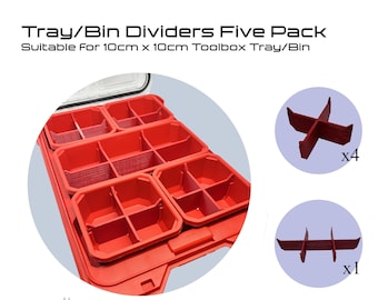 Bin Dividers 5 Pack - Suitable for Milwaukee