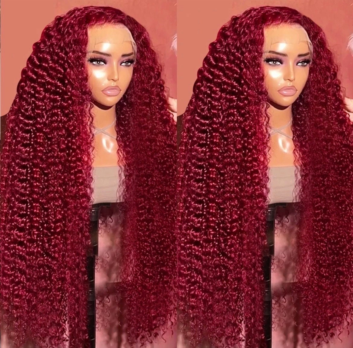 4 Braids Wine Red Lace Front Wigs Burgundy Box Braids Hairstyles Braid –  EveryMarket