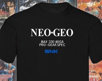 Neo Geo Max 330 Mega Pro Gear Spec SNK Unisex T Shirt - Size: S M L XL XXL