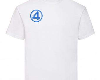 Fantastic Four 2025 - Joseph Quinn Human Torch Johnny Storm White T shirt - Size: S M L XL XXL
