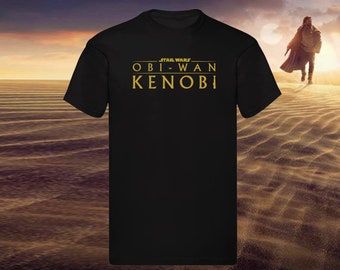 Obi Wan Kenobi Series Star Wars Print Logo Unisex Black T Shirt - Size: S M L XL XXL