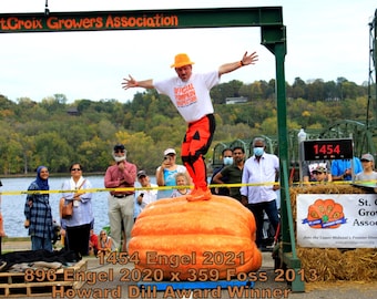 1454-pound Engel 2021 Giant Pumpkin Seed (1) Proven genetics for Huge, Ginormous Pumpkins