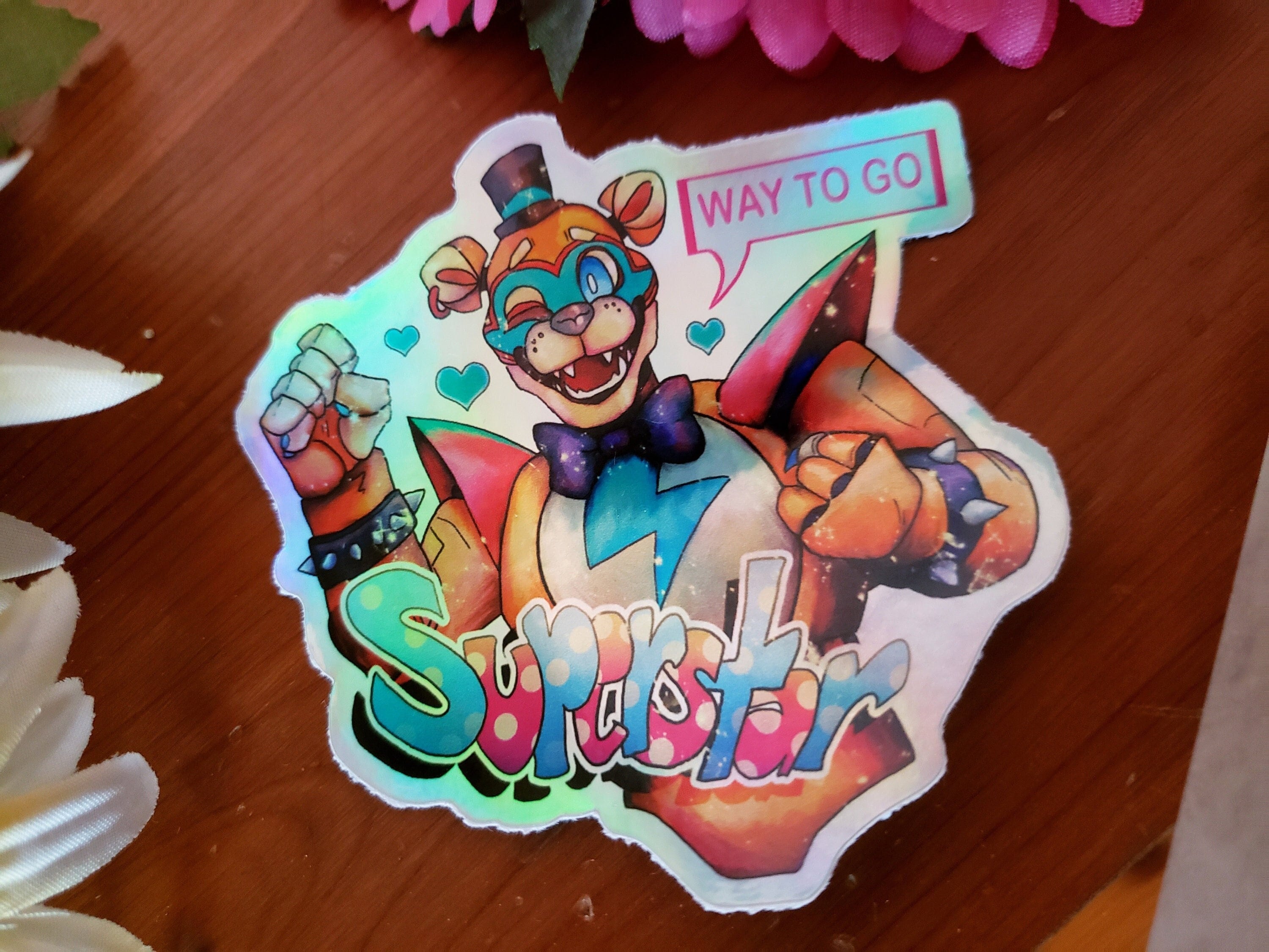 Glamrock Freddy and Gregory fnaf security breach Sticker for Sale