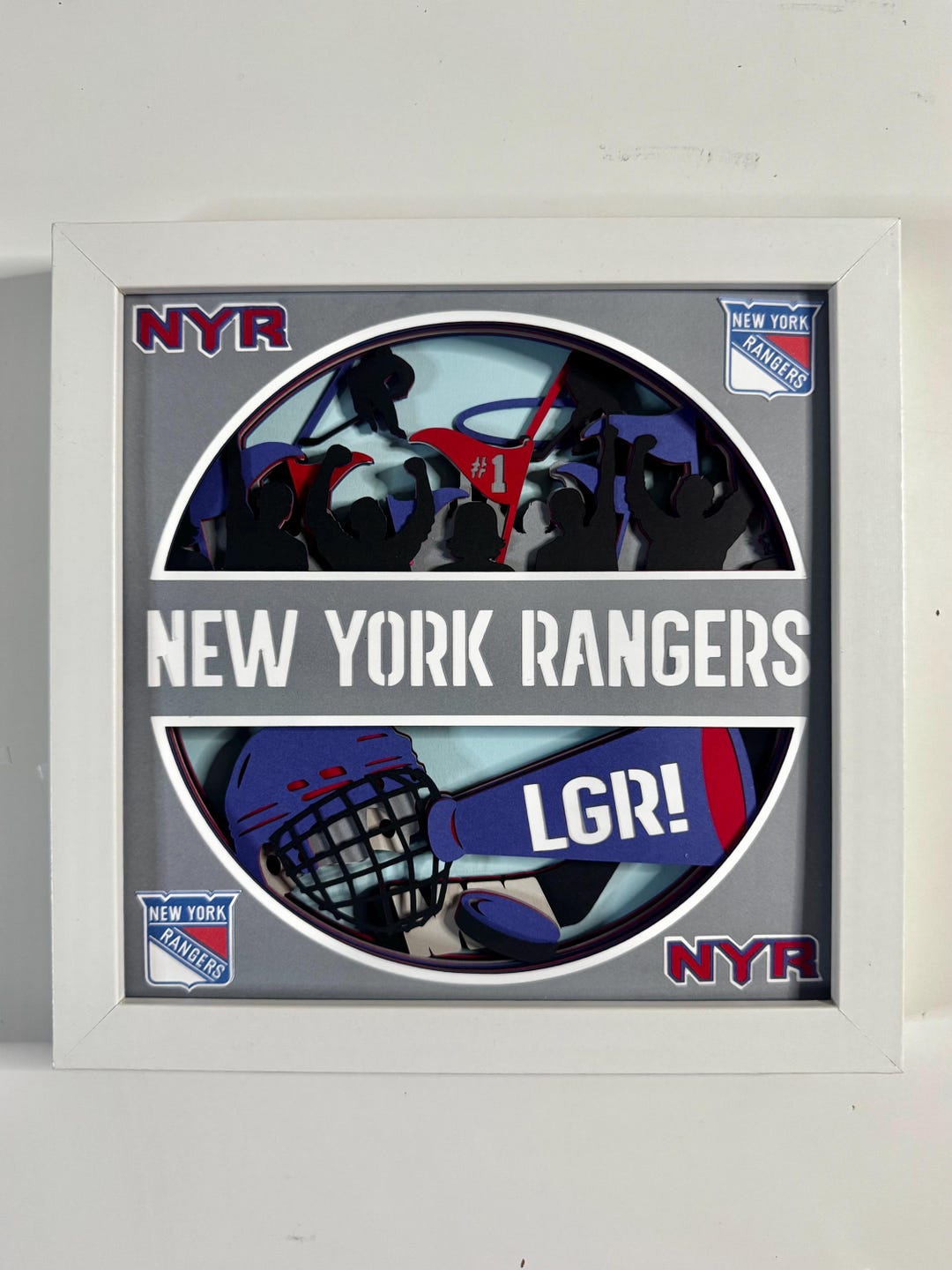 Park Ranger Shadow Box New York Rangers Shadowbox, Anniversary Gifts, Man Cave Decor, Sports ...