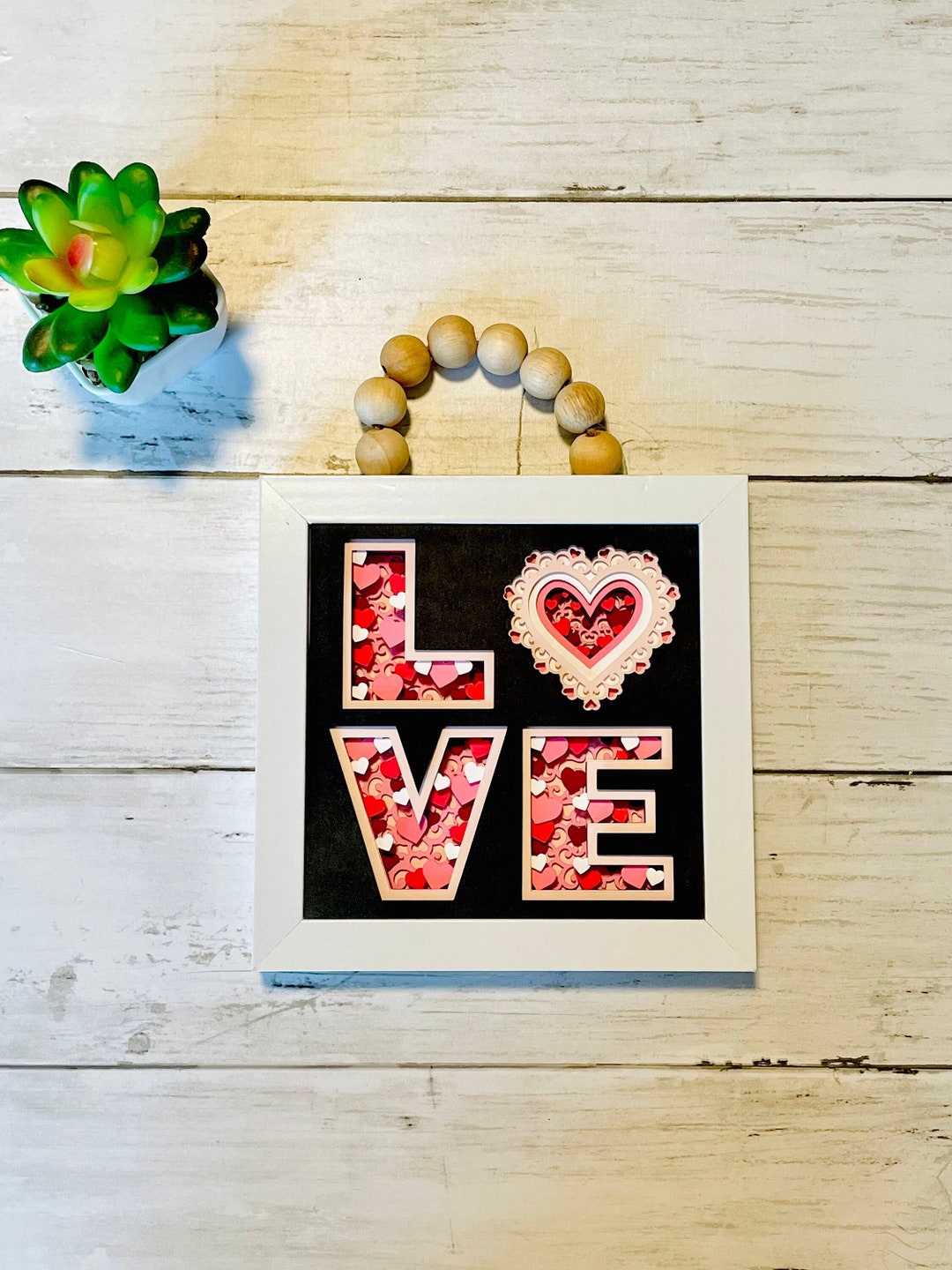 Valentines Day 3D Shadowbox, Shadowbox, Valentines Day Gifts, Gifts for