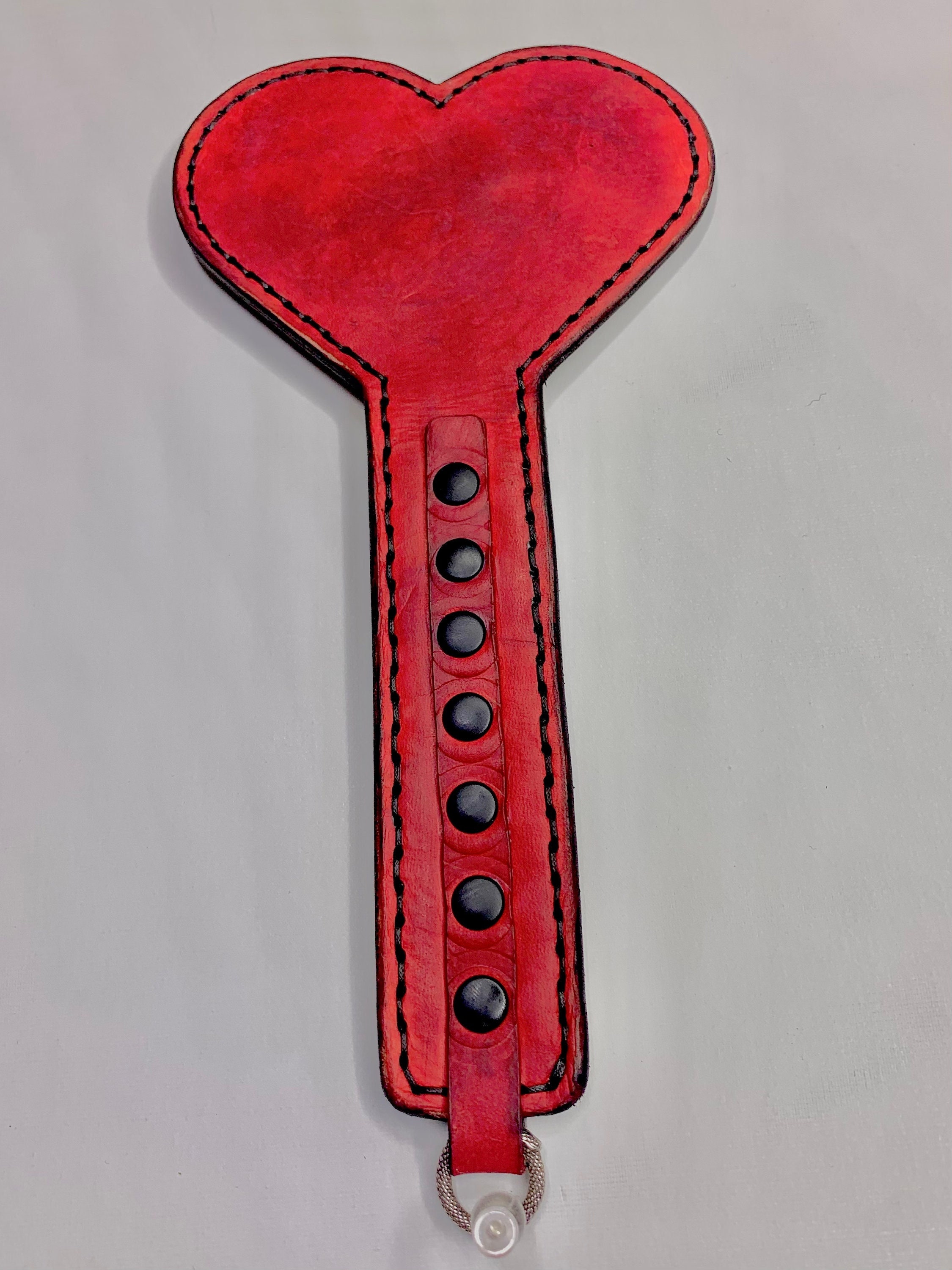 Heavy 12 Inch 4 Layer Leather Paddle Choice of Stitching Color 