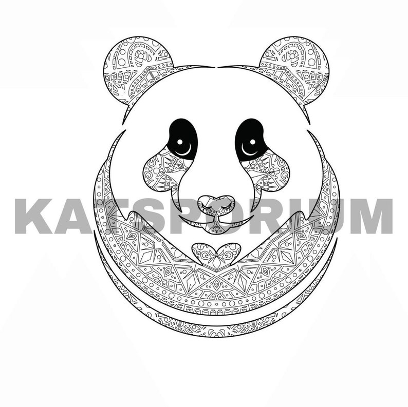 Printable Digital Mandala Coloring Book Animal Designs for - Etsy