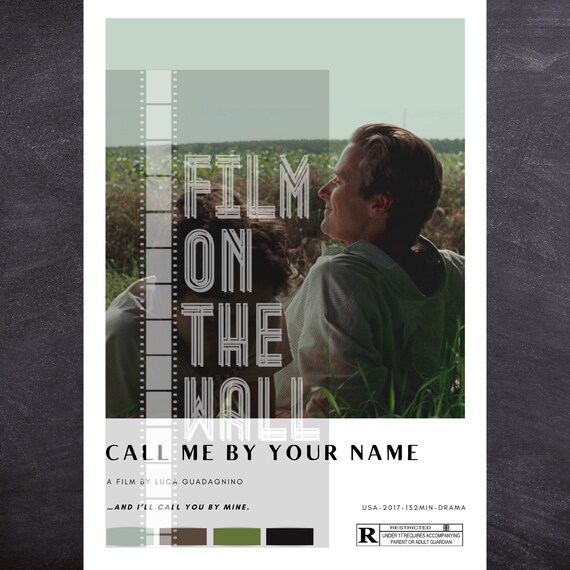 Call Me By Your Name Movie Poster Etsy
