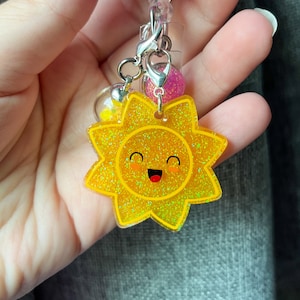 Happy Sunshine Badge Charm