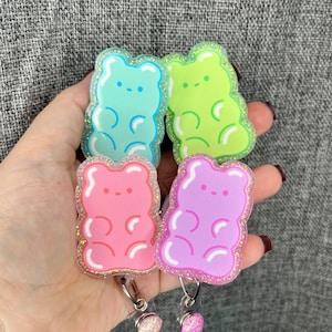 GUMMY BEAR Sparkly Badge Reel