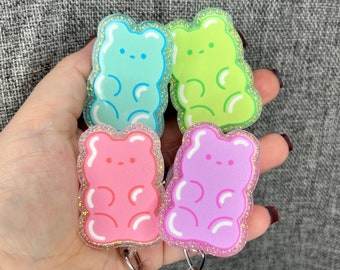 GUMMY BEAR Sparkly Badge Reel