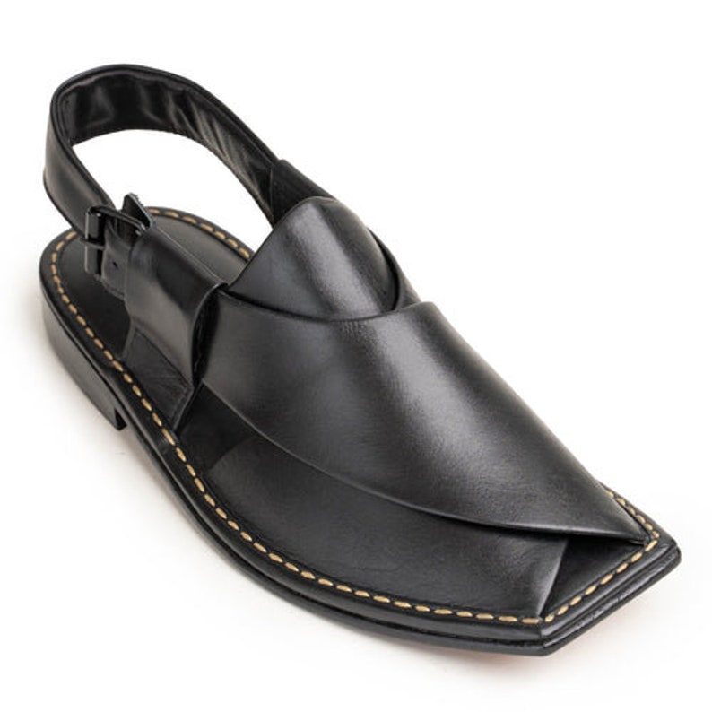 kaptaan chappal black