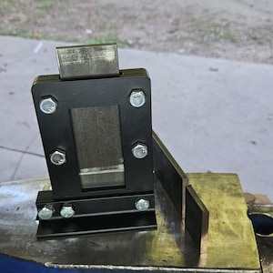 Blacksmith Guillotine Tool – 4140 Alloy Steel – 1/4″ x 2″ – Forging + Knife Making Tool – Made in USA