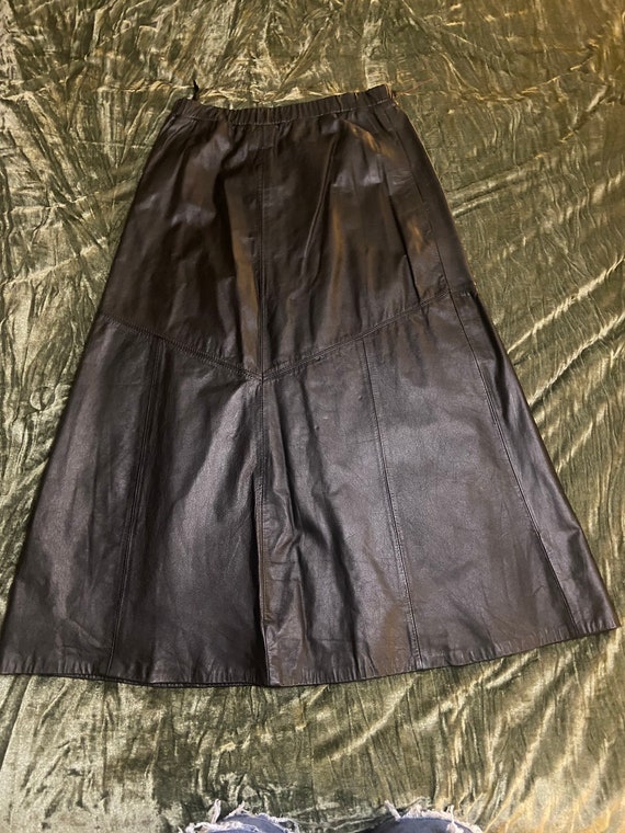 Vintage Avanti Leather Skirt