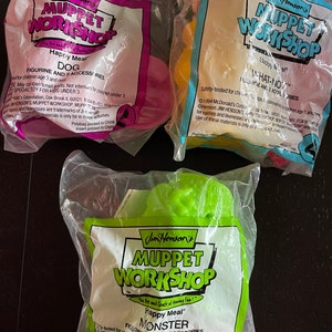 Vintage 1994 Jim Henson’s Muppet Workshop McDonald’s Happy Meal Toys Collectibles Figurines