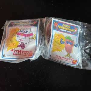 Vintage 1992 Food Fundamentals McDonalds Happy Meal Transformer Toys Collectibles