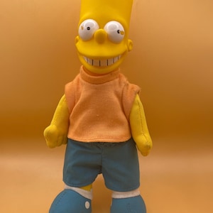 Vintage 1990 The Simpsons Bart Plush Doll Toy Collectible