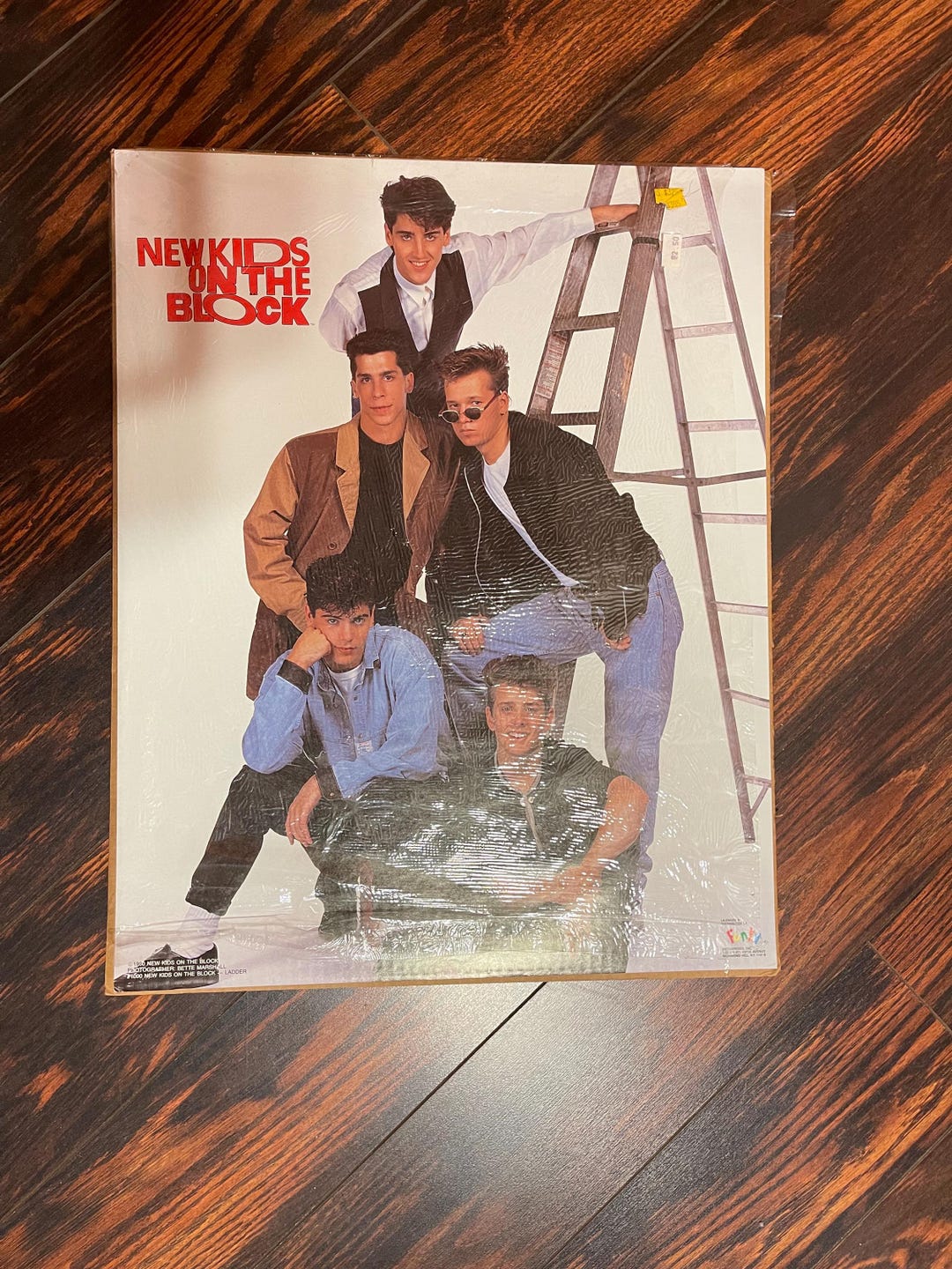 90s PLANET EARTH JOEY BAST ヴィンテージ Vintage 1990 New Kids on the Block Poster Ladder Pose - Etsy