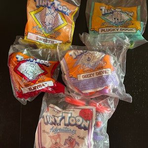 Vintage 1992 Tiny Toon Adventures McDonald’s Happy Meal Toys Collectibles