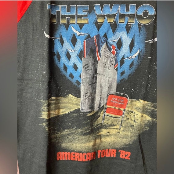 Vintage The Who Concert T Shirt 1982 American Tou… - image 4