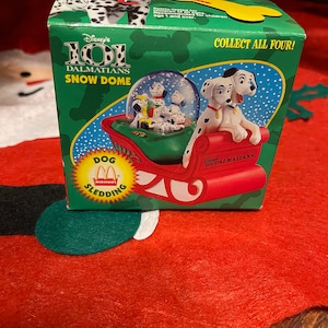 Vintage Mcdonalds Disney 101 Dalmations Snow Dome Ornament