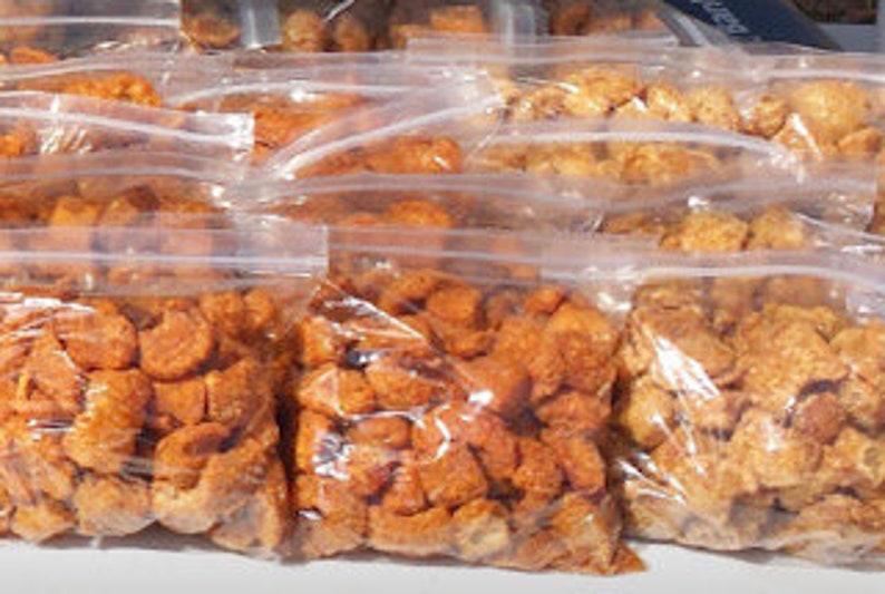 Cracklin Cracklings pork Skins Pork Rinds Pork Salty Snack Keto Snack