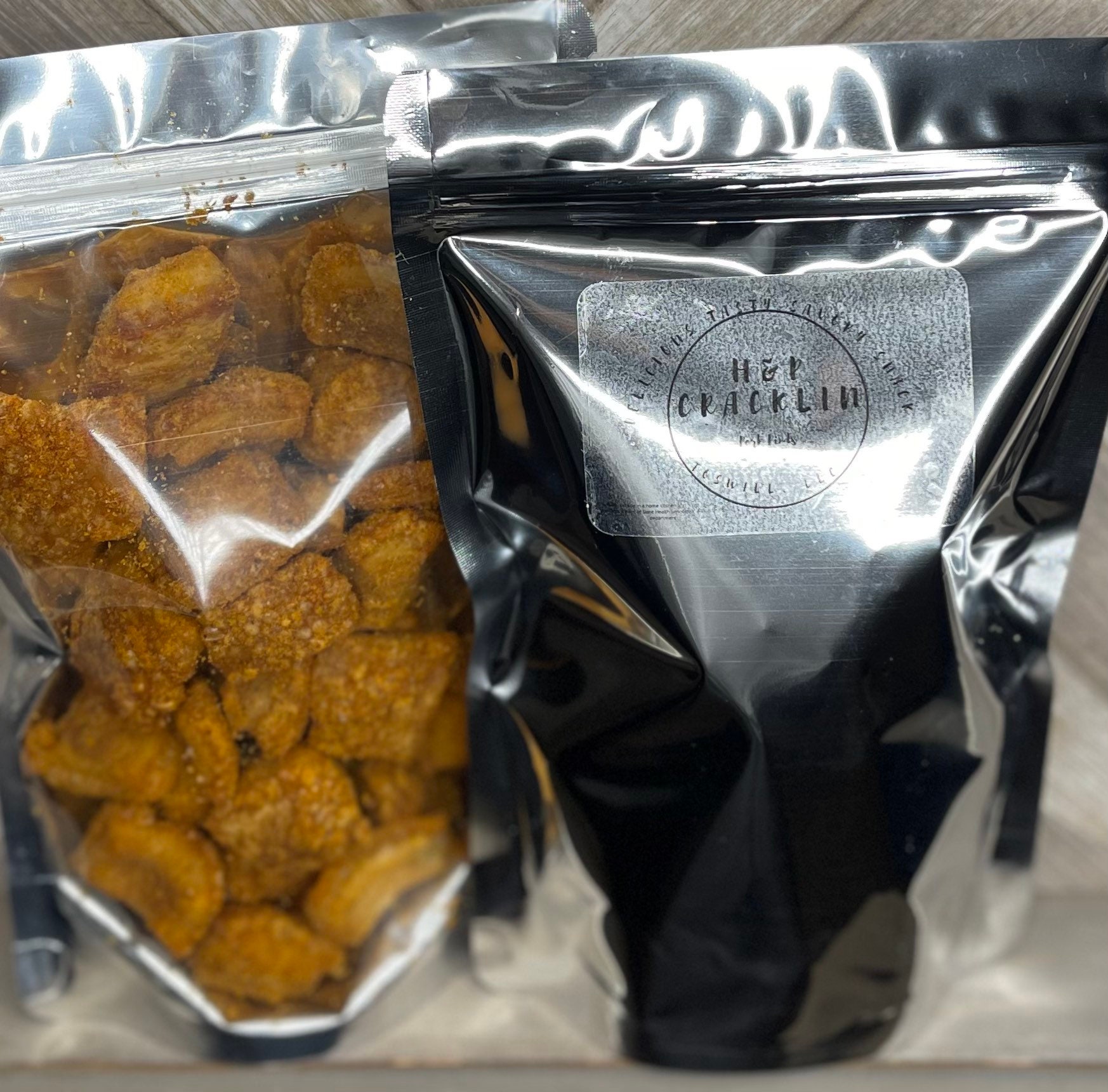Cracklin Cracklings pork Skins Pork Rinds Pork Salty Snack Keto Snack