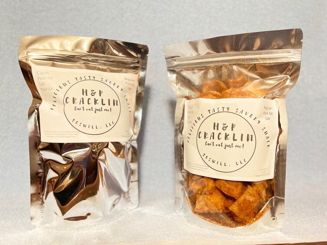 Cracklin Cracklings pork Skins Pork Rinds Pork Salty Snack Keto Snack