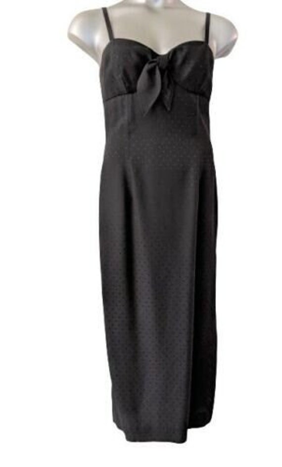 Liz Claiborne Vintage 1990's Black Evening Dress … - image 1