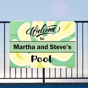Personalized Pool Sign, Funny Pool Sign, Pool Rules for Drinkers and Dummies,Rustic Metal Sign ,Beach House Decor Bar outdoor Metal Sign