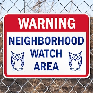 Panneau de surveillance de quartier,We are Watching You,Panneau de sécurité résidentielle,Panneau d'avertissement de propriété,Panneau de surveillance de quartier,Panneau métallique extérieur