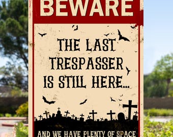 Beware Custom Sign,Custom Metal Sign, Personalized Metal Sign,Front Door Sign, Private Property,Metal Caution Sign,Gift for Men, Beware Sign