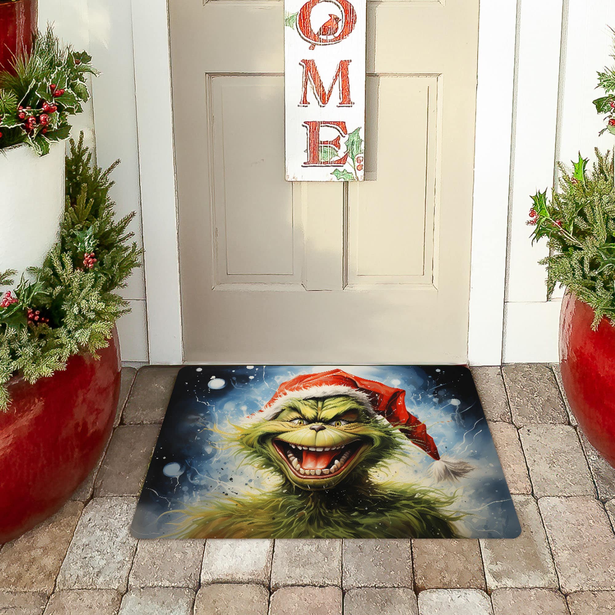Grinchmas Outdoor Rug, Grinch Rug, Grinch Gift, Holiday Gift, Merry ...