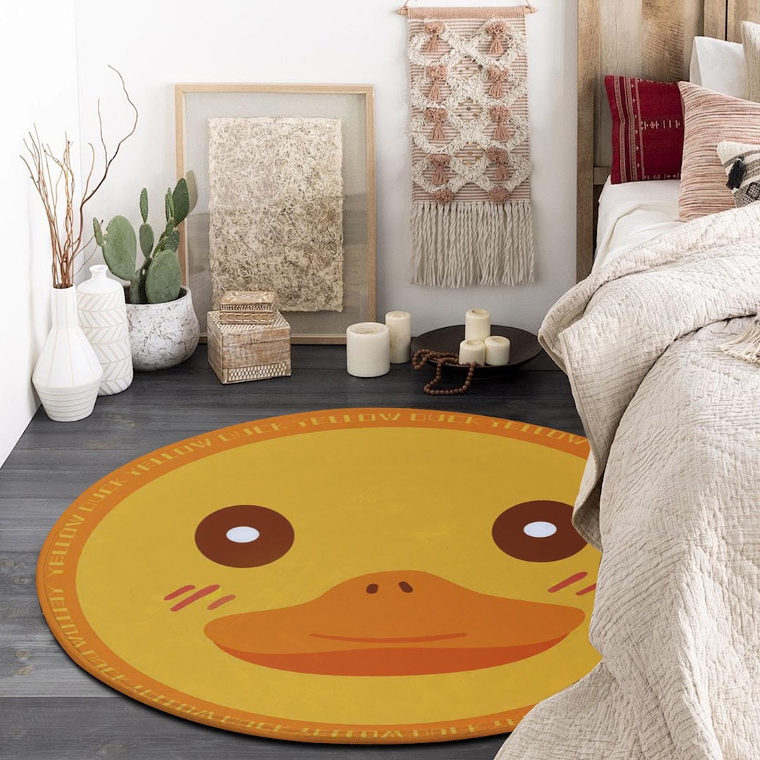 Pink Duck Rug Duck Rug,orange Duck Theme Rug,cute Rug,animal Theme Rug,clasroom ...