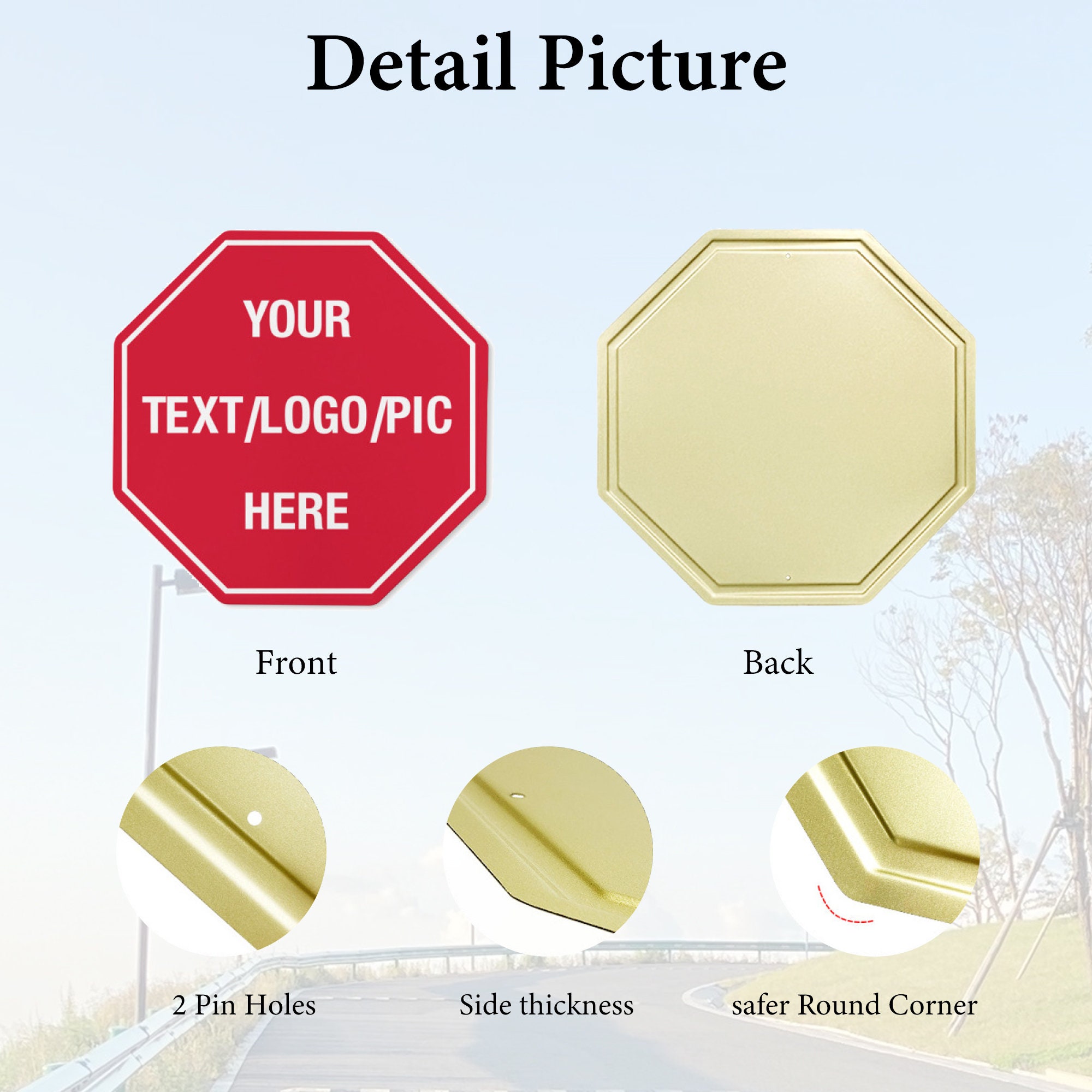Stop Sign,custom Metal Sign, Custom Stop Sign,stop Metal Aluminum Sign ...
