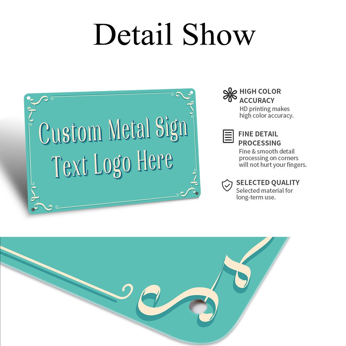 Custom Metal Sign,personalized Sign Weatherproof,custom Full-color ...