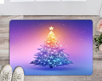 Christmas Trees Doormat, Christmas Tree Door Mat, Christmas Holiday Rug Outdoor Welcome Mat, First home gift,Holiday Outdoor Mat
