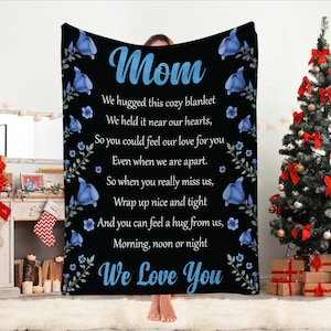 Presentes para o dia das mães, cobertor para a mãe, cobertor personalizado para minha mãe, carta para a mãe da filha e do filho, presentes para o dia das mães para a mãe, cobertor para a mãe
