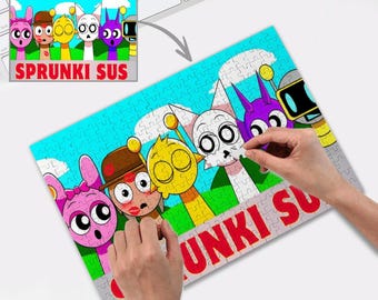 Incredibox Sprunki, Puzzle für Kinder, Puzzle Geschenk für Kinder, Puzzle für Kinder 200/300/500/1000 Teile für Familienkinder