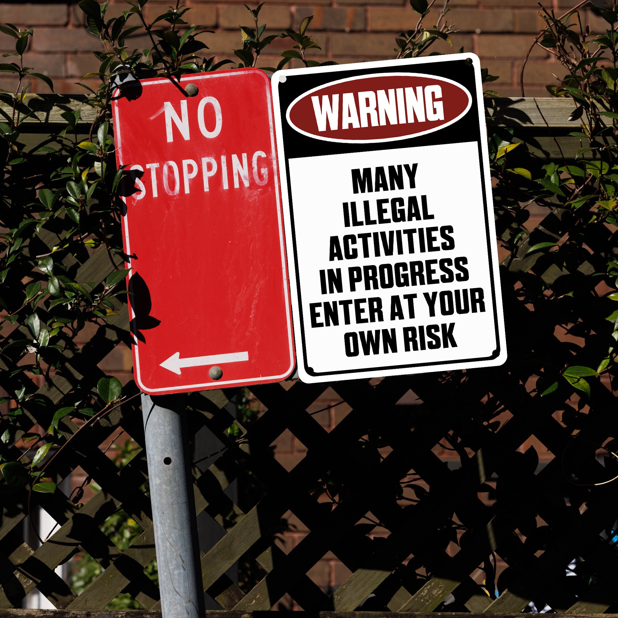 Custom Warning Sign,personalized Aluminum Sign,custom Metal Sign ...