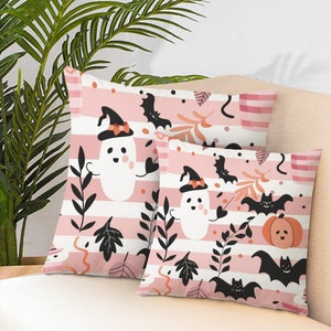 Almohada fantasma espeluznante, funda de almohada de calabaza, funda de almohada de calabazas de terror, funda de almohada de Halloween, regalo para bebé, almohada para bebé, almohada personalizada, decoración de otoño