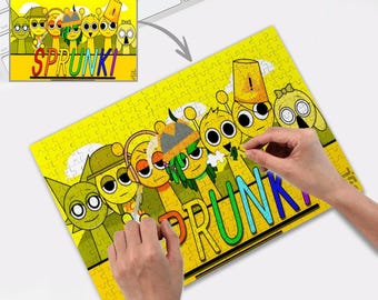 Incredibox Sprunki, Puzzle für Kinder, Puzzle Geschenk für Kinder, Puzzle für Kinder 200/300/500/1000 Teile für Familienkinder