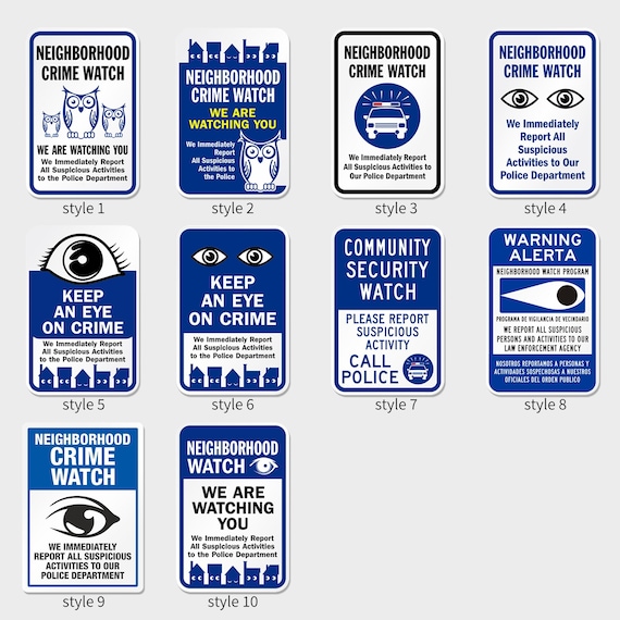 Neighborhood Watch Sign,home Security Sign, We Are Watching