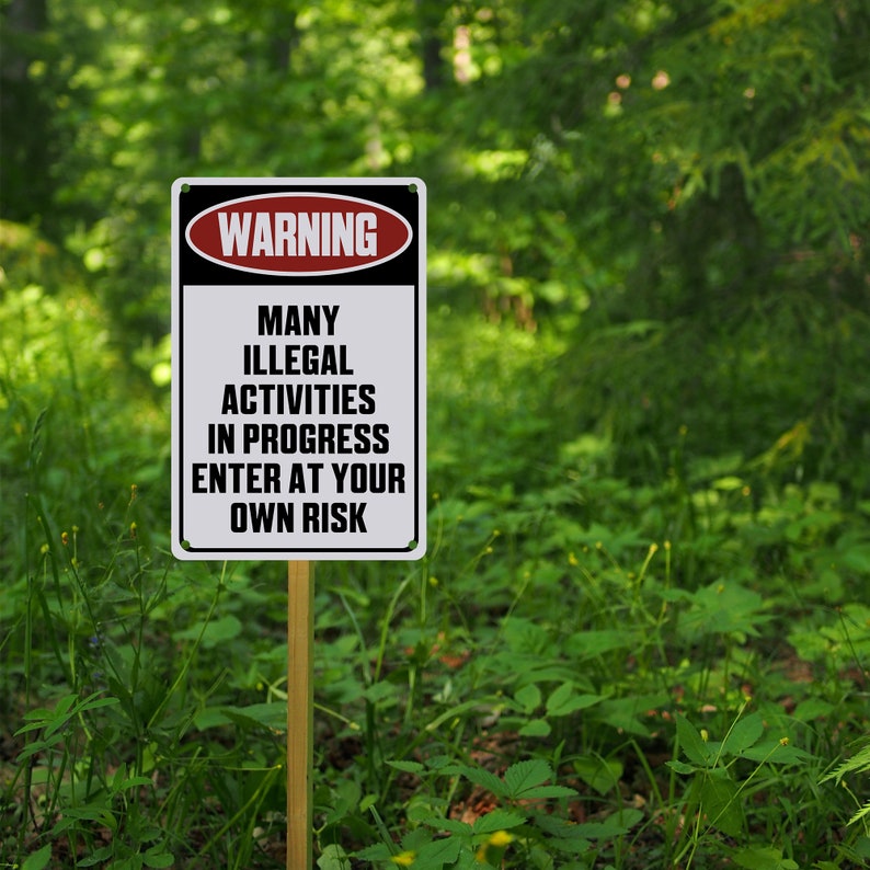 Custom Warning Sign,personalized Aluminum Sign,custom Metal Sign ...