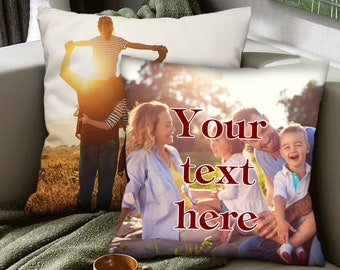 Benutzerdefinierter Foto Kissenbezug Benutzerdefinierter Text Kissenbezug Personalisierter Foto Kissenbezug Familienfoto Kissenbezug Kinderkissenbezug Bester Freund Geschenk